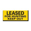 Evermark EverMark YHM000-01 Leased For Hunting Keep Out Clip-On Sign YHM000-01